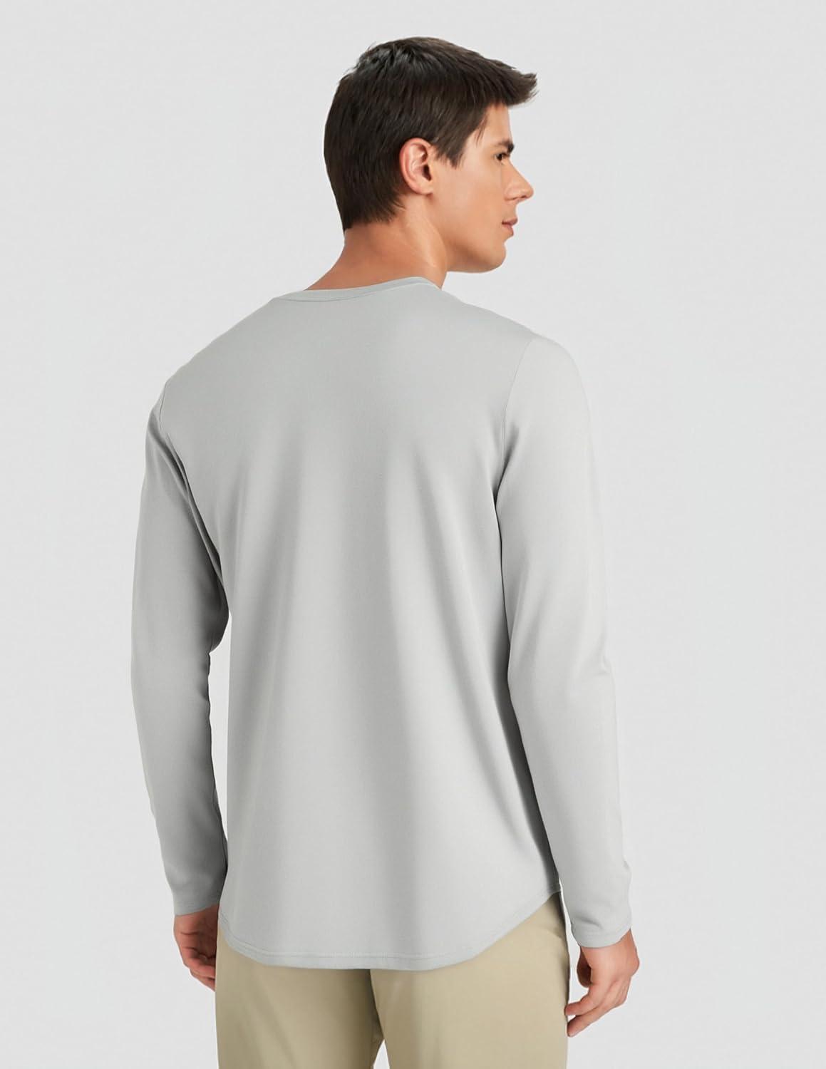 image6 Pack Mens Quick Dry Long Sleeve Shirts UPF 50 UV Sun Protection SPF Shirt Moisture Wicking TShirt for Casual WorkoutBlackBlueLight Grey6 Pack