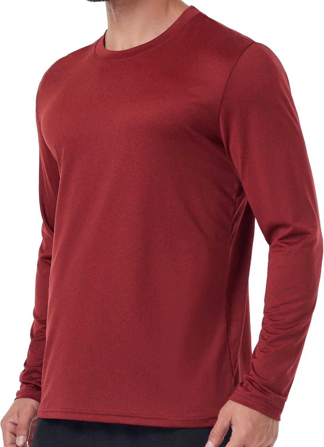 image6 Pack Mens Quick Dry Long Sleeve Shirts UPF 50 UV Sun Protection SPF Shirt Moisture Wicking TShirt for Casual WorkoutBlackGreenBlueLight GreyRedDark Grey6 Pack