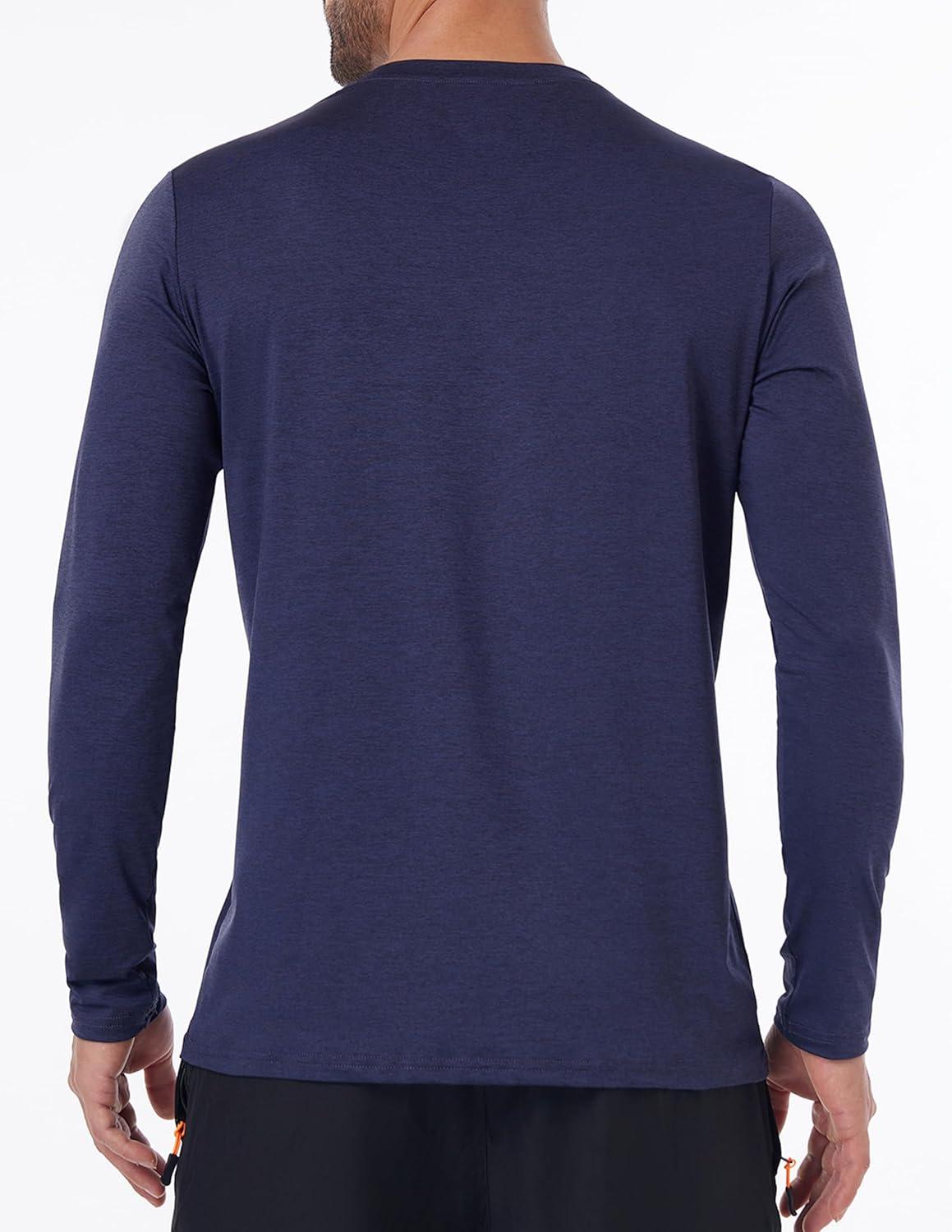 image7 Pack Long Sleeve Shirts for Men Moisture Wicking Sun Protection UV UPF 50 SPF Performance Quick Dry TShirt for CasualBlackGreenDark BlueLight GreyRedDark GreySky Blue7 Pack