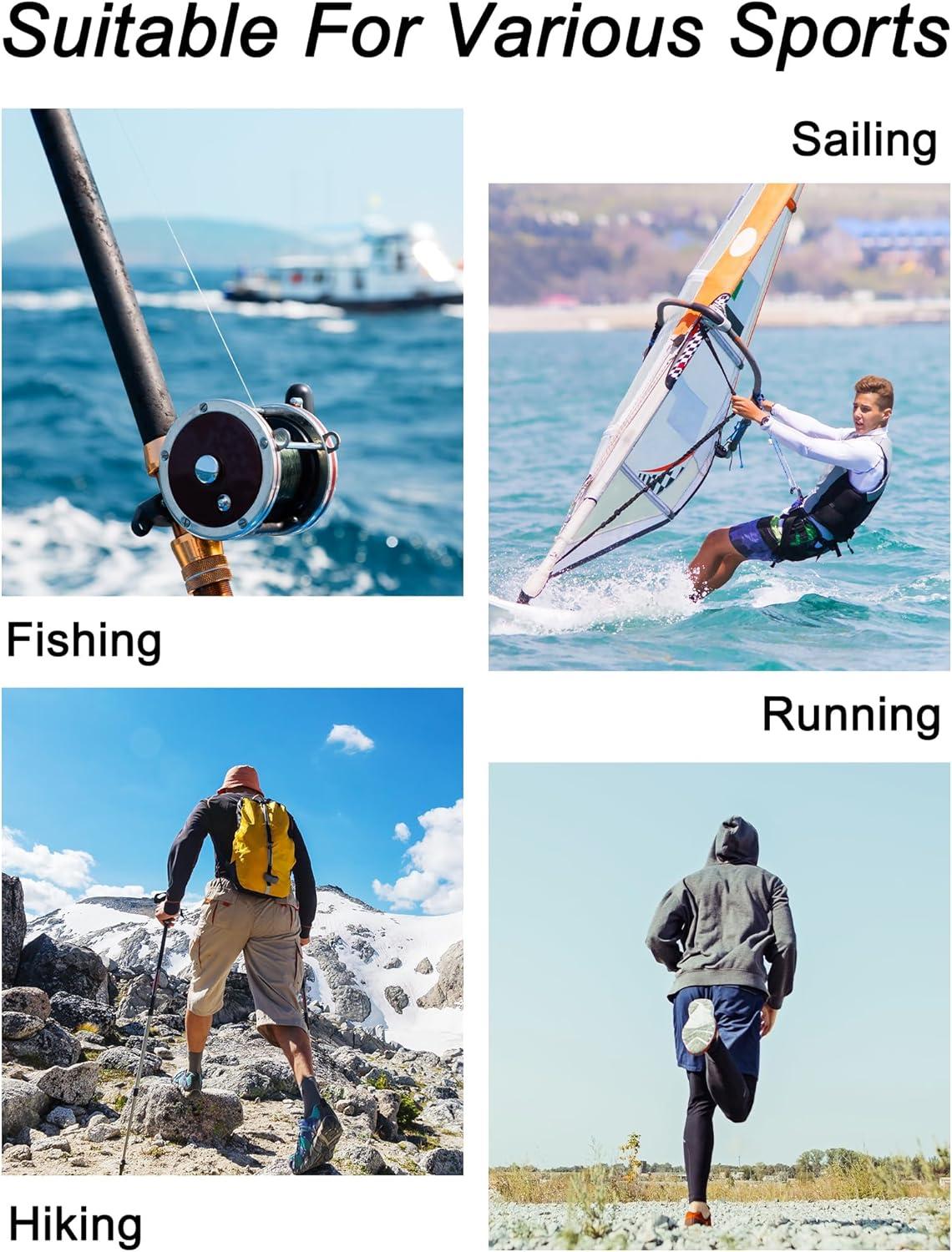 imageOYGSieg 21 Pack Mens UPF 50 Sun Protection Lightweight Hoodie Long Sleeve Shirt SPF Fishing Outdoor UV rash guard Shirts