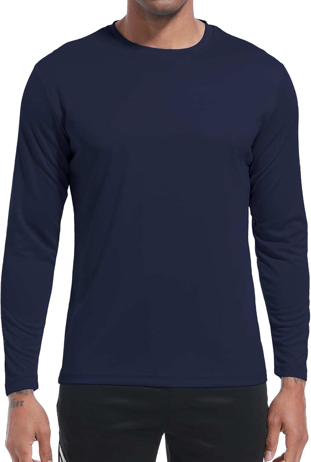 imageOYGSieg 6 Pack Long Sleeve Shirts for Men Moisture Wicking UPF SPF Sun Protection Tee Shirts Workout T Shirts CasualSetc6 Pack