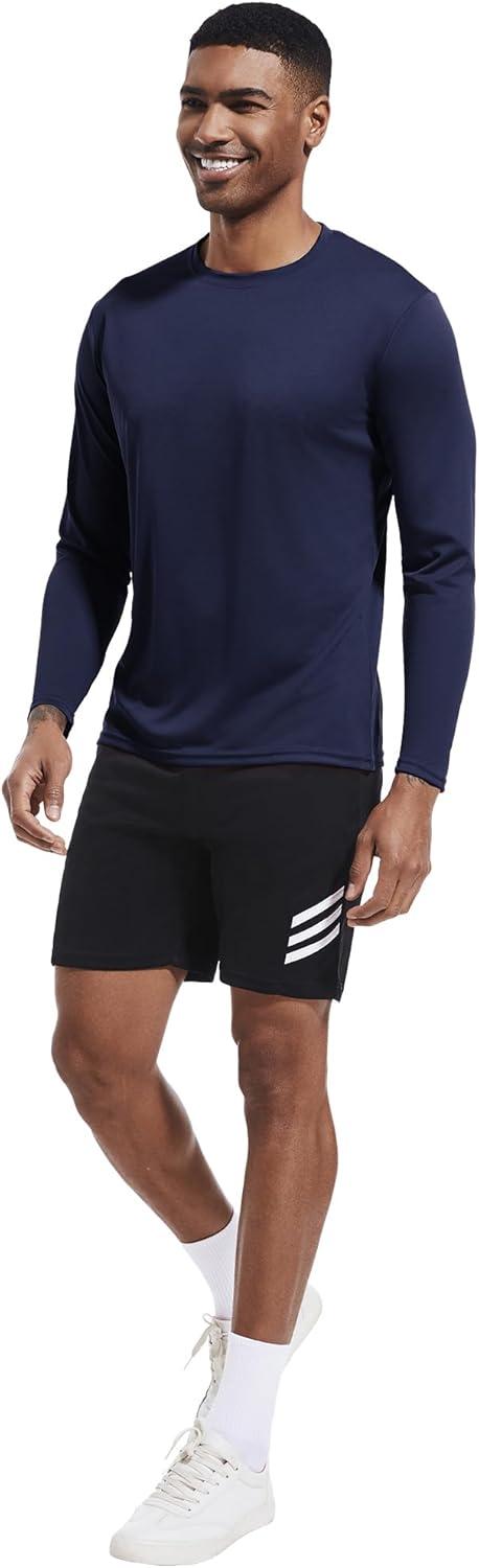 imageOYGSieg 6 Pack Long Sleeve Shirts for Men Moisture Wicking UPF SPF Sun Protection Tee Shirts Workout T Shirts CasualSetc6 Pack