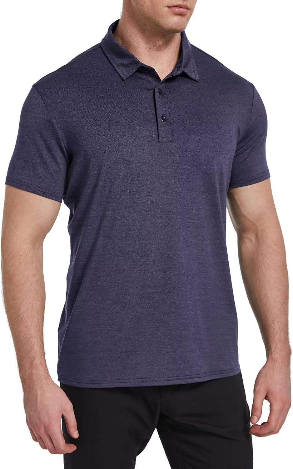 imageOYGSieg 6 Pack Mens Polo Shirts Performance Short Sleeve Golf Shirt Moisture Wicking Athletic Casual Collared TShirtSetc6 Pack