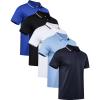 Royal Blue/ Black/ White/ Navy/ Noon Blue (5 Pack)