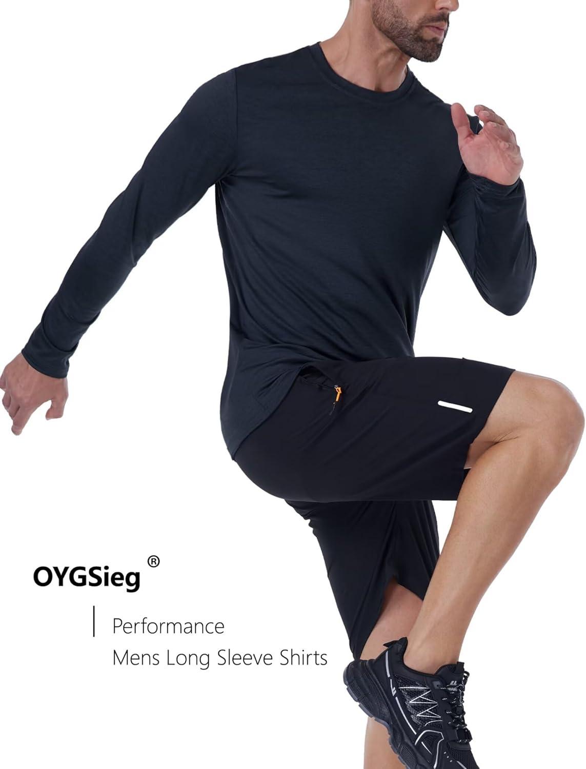 image:image67 Pack Mens Quick Dry Long Sleeve Shirts UPF 50 UV Sun Protection SPF Shirt Moisture Wicking TShirt for Casual Workout2black2grey2dark Grey6 Pack