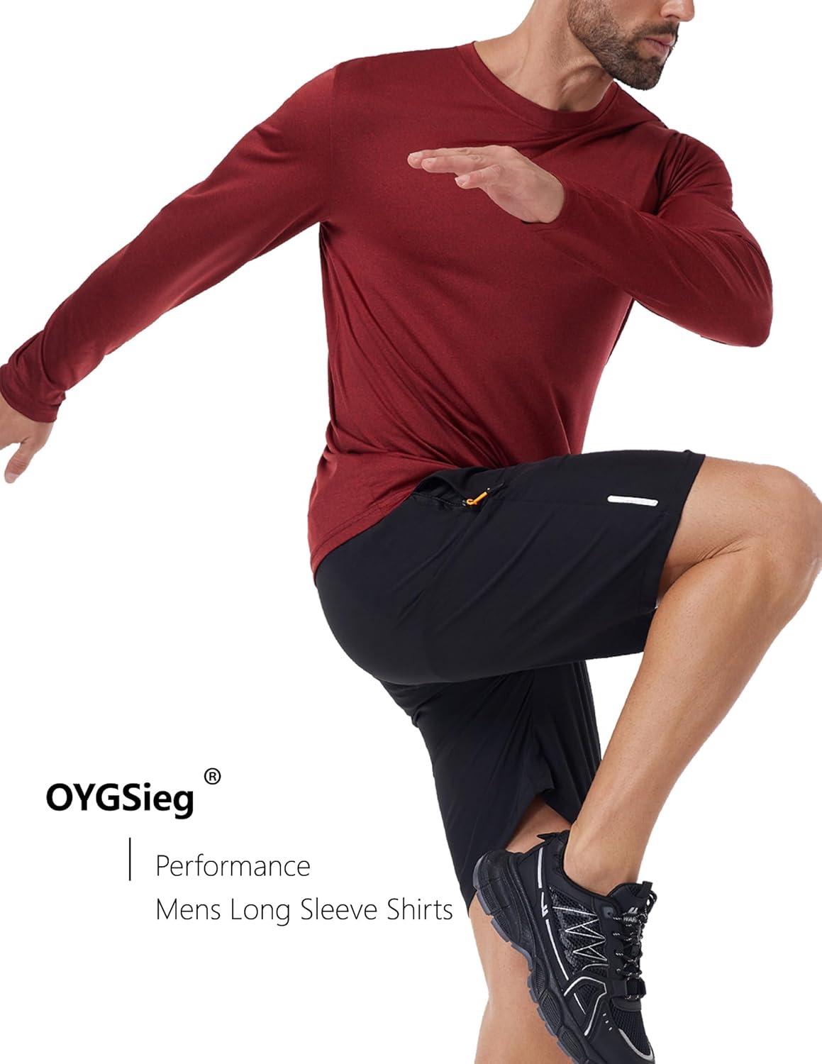 image:image67 Pack Mens Quick Dry Long Sleeve Shirts UPF 50 UV Sun Protection SPF Shirt Moisture Wicking TShirt for Casual WorkoutBlackGreenBlueLight GreyRedDark Grey6 Pack