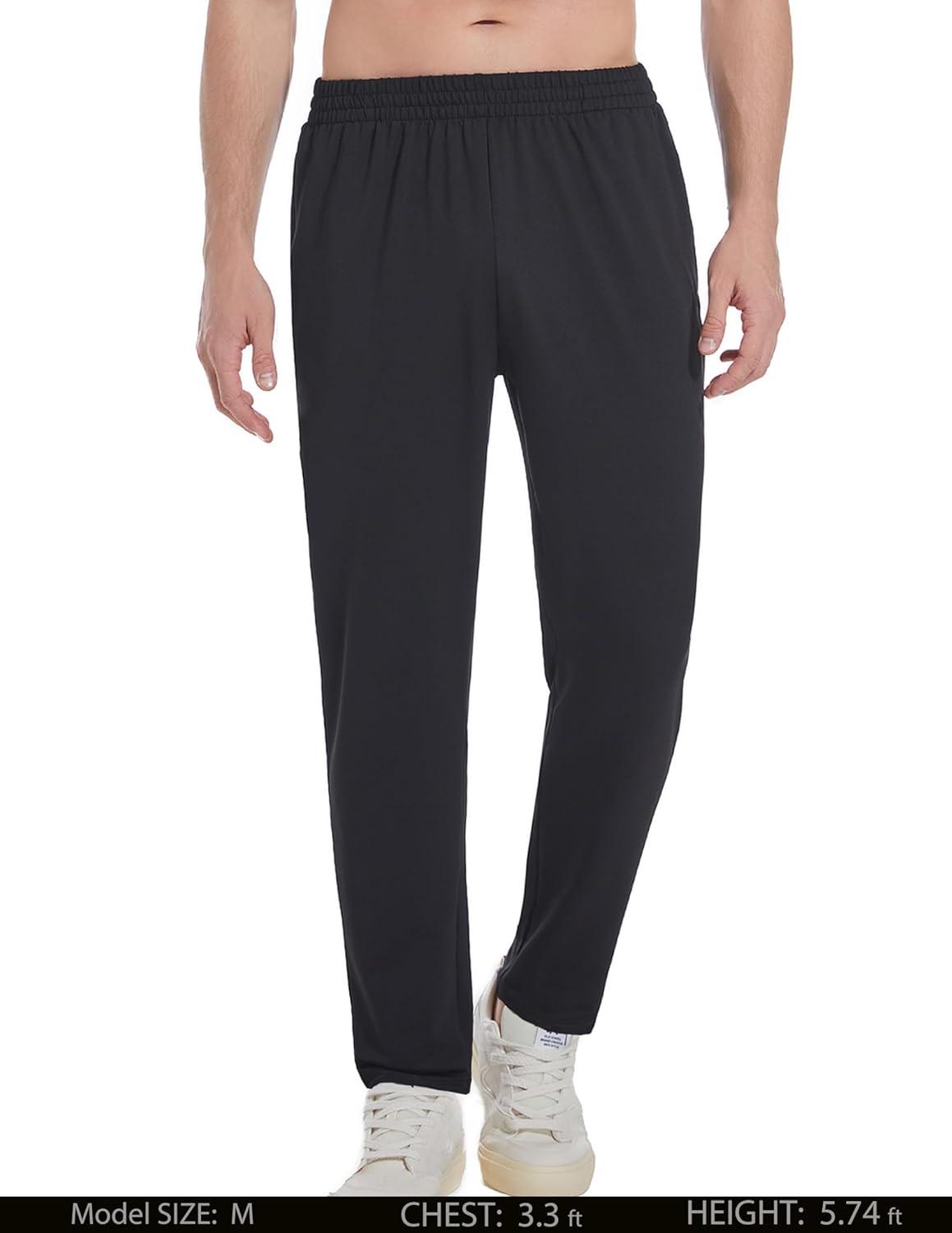 image:imageOYGSieg 4 Pack Mens Athletic Sweatpants with Zipper PocketsQuick Dry Jogger for MenWorkout Casual Hiking Track Pants MenNavyDark GrayBlack2