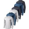 Black/Blue/Light Grey(6 Pack)